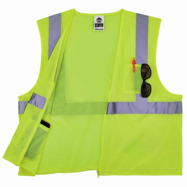 High-Visibility Zipper Safety Vest
